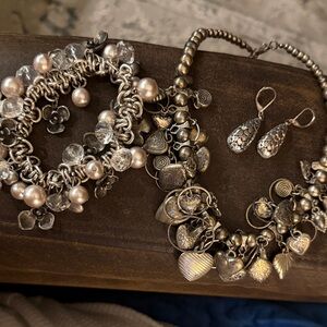 Beautiful Vtg Charm Bundle Necklace Set